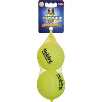 Produktbild von Nobby Tennisball mit Squeaker für Hunde Größe L im 2er Netz