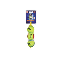 Produktbild von Nobby Tennisball mit Squeaker für Hunde Größe S Gelb 3er Netz - 3 x 5 cm