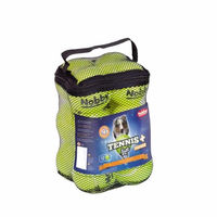 Produktbild von Nobby Tennisball mit Squeaker für Hunde XS Mini Gelb 12er Netztasche