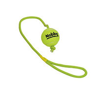 Produktbild von Nobby Tennisball mit Wurfschlaufe für Hunde Größe M 6,5 cm mit 70 cm Seil - 1 Stk.