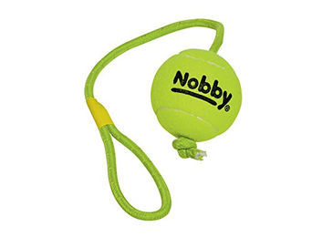 Produktbild von Nobby Tennisball mit Wurfschlaufe für Hunde XL Gelb Grün - 1 Stk.