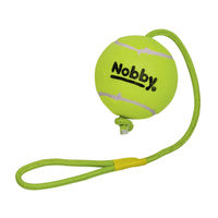 Produktbild von Nobby Tennisball mit Wurfschlaufe XXL Grün Plüsch 12,5 cm - 1 Stk.