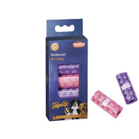Produktbild von Nobby TidyUp Hundekotbeutel mit Herzchendruck 4 Rollen à 15 Beutel bunt - 4 x 15 Stk.
