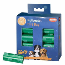Nobby TidyUp Hundekotbeutel mit Knochenmuster grün 20 Rollen à 15 Beutel - 20 x 15 Stk. – Bild 1 von 3