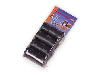 Nobby TidyUp Kotbeutel für Hunde mit Knochenmuster Schwarz 4 Rollen à 15 Stück - 4 x 15 Stk. – Bild 1 von 3