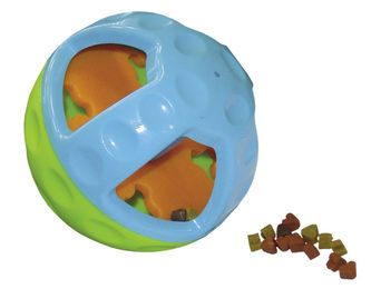 Nobby TPR Active Ball Quietschender Snackball für Hunde aus robustem Material Blau Bunt Ø 13 cm – Bild 1 von 4