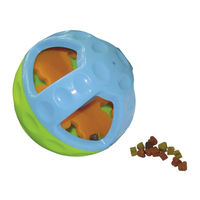 Produktbild von Nobby TPR Active Ball Quietschender Snackball für Hunde aus robustem Material Blau Bunt Ø 13 cm