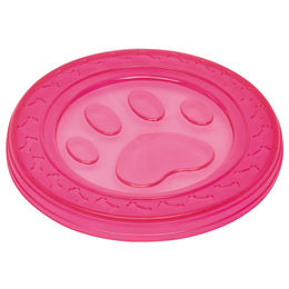 Nobby TPR Fly-Disc Paw Hund Wurfspielzeug Rosa 22cm - 1 Stk. – Bild 1 von 5