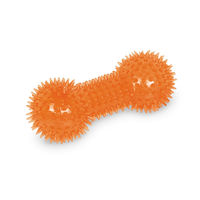Produktbild von Nobby TPR Noppen Hantel Kauspielzeug für Hunde Orange 15 cm