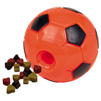 Produktbild von Nobby TPR Snack-Fußball Kauspielzeug orange schwarz