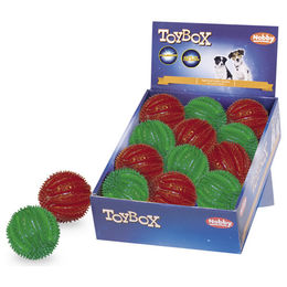 Produktbild von Nobby TPR Spiky Ball Flash & Glow Hundespielzeug mit Leuchteffekt 6,5 cm bunt