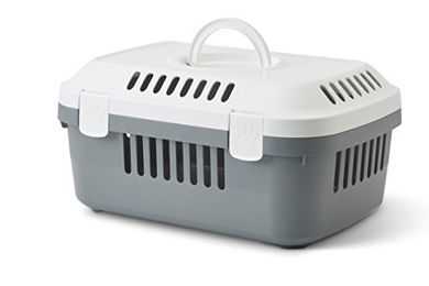 Nobby Transportbox Discovery Compact Grau für Kitten aus Kunststoff 48,5 x 33 x 23,5 cm – Bild 1 von 2