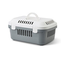 Produktbild von Nobby Transportbox Discovery Compact Grau für Kitten aus Kunststoff 48,5 x 33 x 23,5 cm