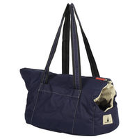 Produktbild von Nobby Transportbox Fluffy Blau aus wasserabweisender Mikrofaser für kleine Tiere