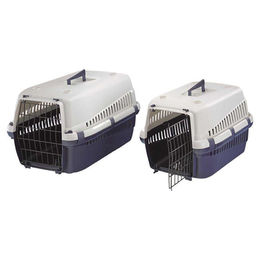 Produktbild von Nobby Transportbox für Hunde aus Kunststoff in Blau Schwarz Größe S