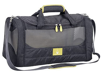 Nobby Transportbox Melinda für kleine Hunde Grau Gelb aus Polyester - 9 kg – Bild 1 von 3