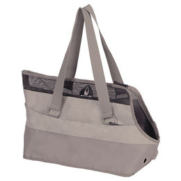 Produktbild von Nobby Transportbox Mini aus Mikrofaser in Beige und Grau für Hunde