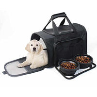 Produktbild von Nobby Transportbox Nador Schwarz für kleine Hunde aus Silikon Größe L