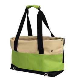 Produktbild von Nobby Transportbox Salta für kleine Hunde aus Mikrofaser beige grün