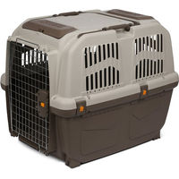 Produktbild von Nobby Transportbox Skudo 5 IATA für Hunde aus Kunststoff in Grau oder Beige Größe M