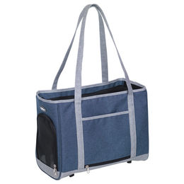 Produktbild von Nobby Transportbox Tomma aus Mikrofaser für kleine Rassen blau-grau