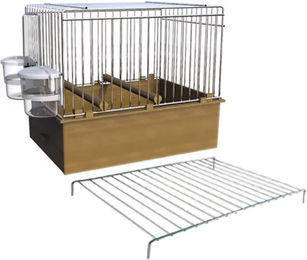 Produktbild von Nobby Transportkäfig für kleine Vögel aus Metall in Silber