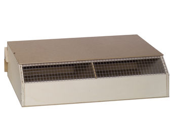 Nobby Transportkäfig für Vögel aus Holz mit 2 Fächern in Braun und Beige 48 x 25 x 12 cm – Bild 1 von 6