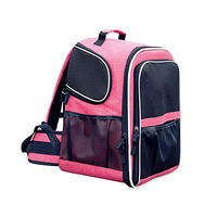 Produktbild von Nobby Transportrucksack Extend Pink für kleine Hunde mit Utensilienfach aus Mikrofaser