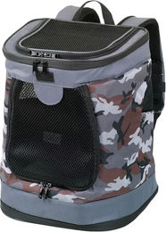 Nobby Transportrucksack Plata Camouflage Grau für kleine Hunde 34 x 30 x 43 cm – Bild 1 von 5
