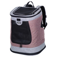 Produktbild von Nobby Transportrucksack Plata für Hunde in Altrosa-Grau 34 x 30 x 43 cm