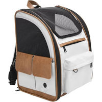 Produktbild von Nobby Transportrucksack Tomek für Hunde kleine Rassen hellgrau 43x20x28 cm