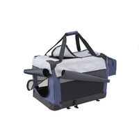 Produktbild von Nobby Traveller Plus Transportbox für Hunde und Katzen aus Nylon Blau Grau Größe L