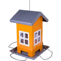 Produktbild von Nobby Vogelhaus Alis in Orange mit Anflugstangen aus Metall