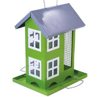 Produktbild von Nobby Vogelhaus Birga grün mit 2 Abteilen und Anflugstange