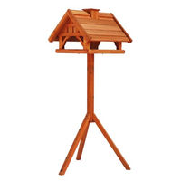 Produktbild von Nobby Vogelhaus Elsa aus Holz in Rotbraun mit herausnehmbarem Futtersilo 60 x 60 x 139 cm