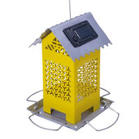 Produktbild von Nobby Vogelhaus mit LED und Solarpanel in Gelb aus Metall