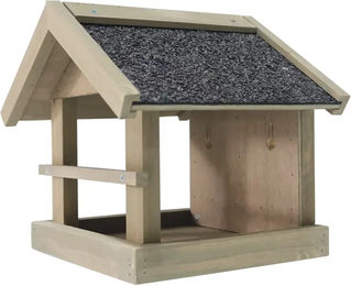 Nobby Vogelhaus Oskar Graubraun 25x21x22cm mit Anflugstange – Bild 1 von 2
