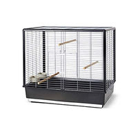 Produktbild von Nobby Vogelheim Noah 60 Vogelkäfig für Nymphensittiche in Schwarz aus Metall 80 x 50 x 70 cm
