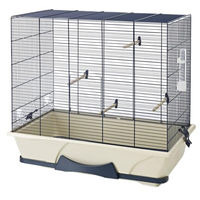 Produktbild von Nobby Vogelkäfig Primo 50 für Wellensittiche und Kanarienvögel Blau/Beige 65 x 38 x 56,5 cm