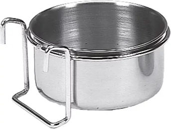 Nobby Vogelnapf Tränke aus Edelstahl in Silber - 1 l – Bild 1 von 10