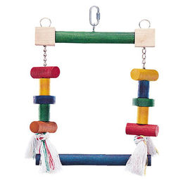 Produktbild von Nobby Vogelschaukel aus Baumwolle für Papageien und Großsittiche bunt 23 x 21 cm