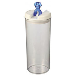 Produktbild von Nobby Vorratsdose Flip Dog für Hunde aus transparentem Kunststoff Ø 12,8 x 30 cm - 2,6 l