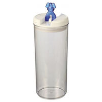 Produktbild von Nobby Vorratsdose Flip Dog für Hunde aus transparentem Kunststoff Ø 12,8 x 30 cm - 2,6 l