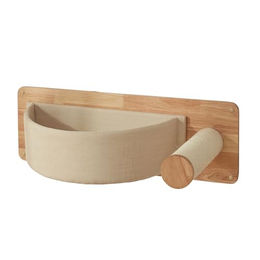 Nobby Wandelement Kletterelement für Katzen Korb Sia in Creme aus Holz 73 x 35 x 25 cm – Bild 1 von 8