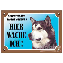 Produktbild von Nobby Warntafel Alaskan Malmute