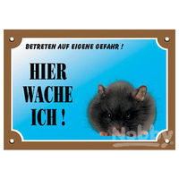 Produktbild von Nobby Warntafel für Hamster bunt
