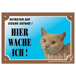Produktbild von Nobby Warntafel für Katzen bunt