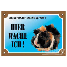 Produktbild von Nobby Warntafel für Meerschweinchen bunt