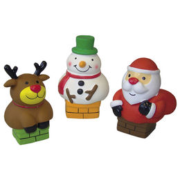Produktbild von Nobby Weihnachtsfigur Quietschspielzeug aus Latex bunt 12 cm