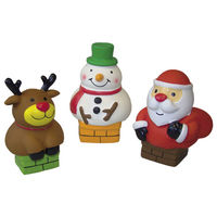 Produktbild von Nobby Weihnachtsfigur Quietschspielzeug aus Latex bunt 12 cm